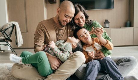 Boilers Happy family spending time together in a Caledon heated home